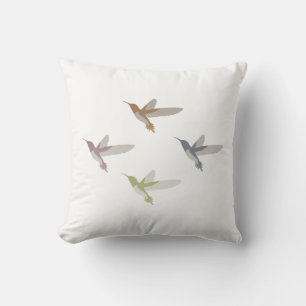 Colourful Hummingbirds Cushion