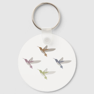 Colourful Hummingbirds Key Ring