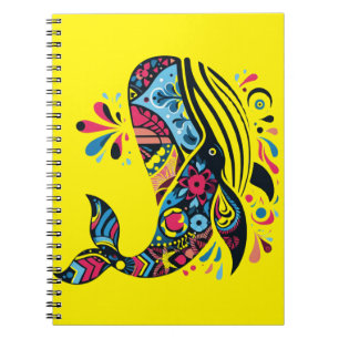 Colourful Humpback Whale Notebook