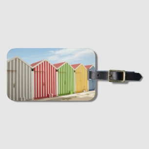 Colourful Huts On Beach Luggage Tag