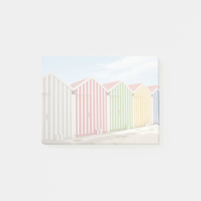 Colourful Huts On Beach Post-it Notes (Front)