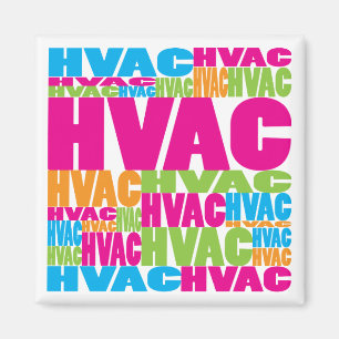 Colourful HVAC Magnet