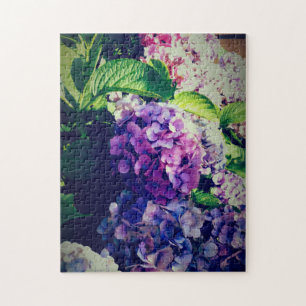 colourful hydrangeas jigsaw puzzle