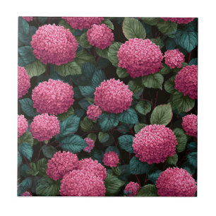 Colourful Hydrangeas Tiles For Kitchen Floor
