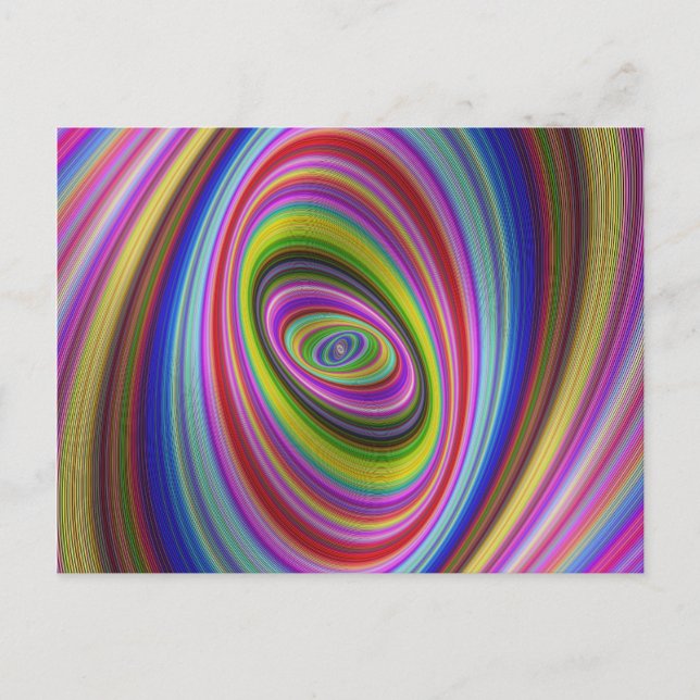 Colourful Hypnosis Postcard (Front)