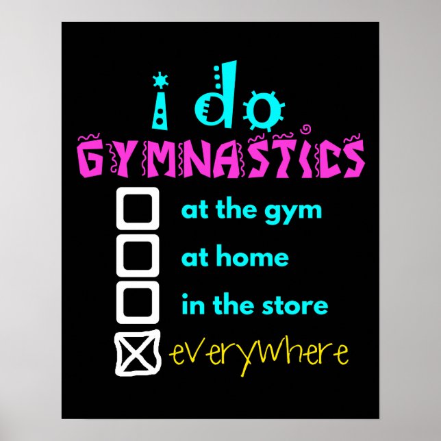 Colourful - I Do Gymnastics Everywhere Poster (Front)