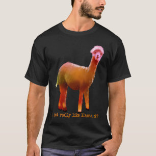 Colourful I Just Really Like LLamas OK Funny Anima T-Shirt