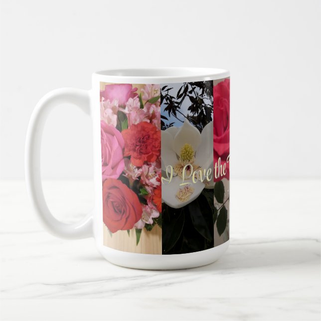 Colourful, I Love the Beauty of Nature, mug (Left)