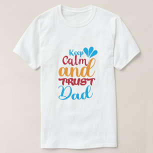 Colourful 'I Love You Daddy' graphic with a mustac T-Shirt
