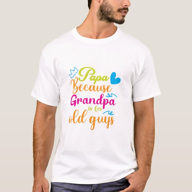 Colourful 'I Love You Daddy' graphic with a mustac T-Shirt (Front)