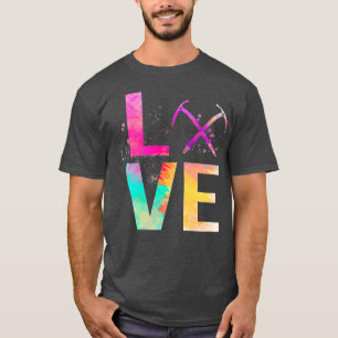 Colourful Ice Climbing Mum Gifts Ice Climbing T-Shirt