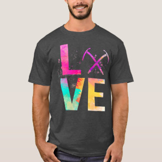 Colourful Ice Climbing Mum Gifts Ice Climbing  T-Shirt