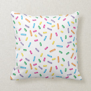 Colourful Ice Cream Candy Sprinkles Cushion