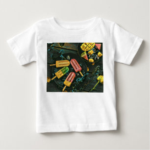 Colourful ice cream cone popsicle baby T-Shirt