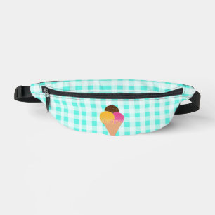 Colourful Ice Cream Illustration Bum Bags