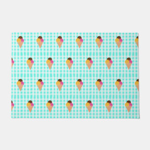 Colourful Ice Cream Illustration Doormat