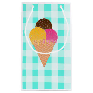 Colourful Ice Cream Illustration Small Gift Bag