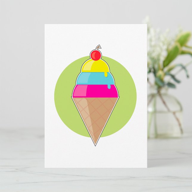 Colourful Ice Cream Invitation (Creator Uploaded)