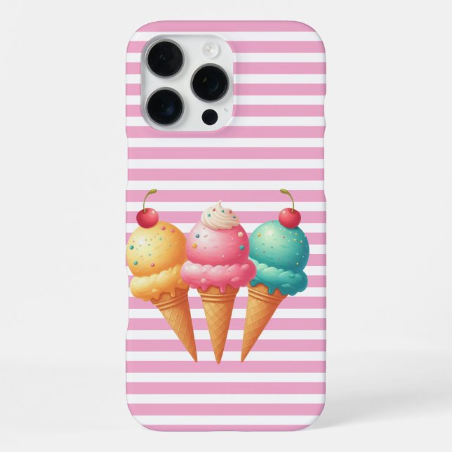 Colourful Ice cream iPhone Case (Back)