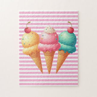 Colourful Ice cream Jigsaw Puzzle