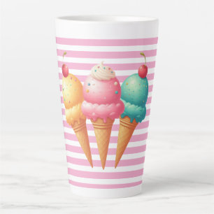 Colourful Ice cream Latte Mug