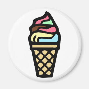 Colourful Ice Cream Magnet