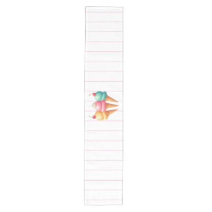 Colourful Ice cream Medium Table Runner