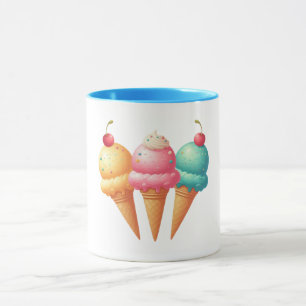 Colourful Ice cream Mug