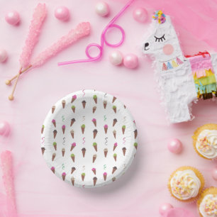 Colourful Ice Cream Paper Party Bowls Plate