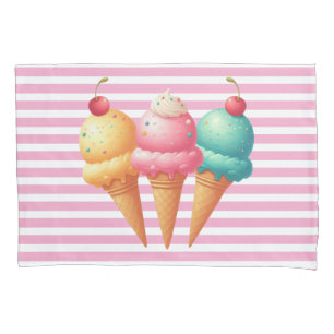 Colourful Ice cream Pillowcase