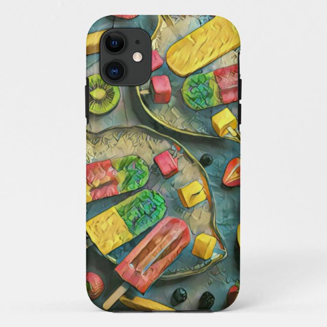 Colourful ice cream popsicles fruits Case-Mate iPhone case (Back)
