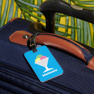 Colourful ice cream sorbet kid's travel Luggage Ta Tag