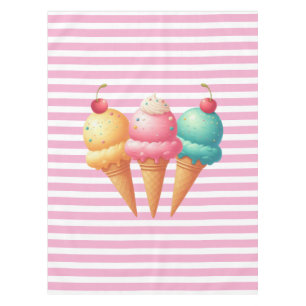 Colourful Ice cream Tablecloth