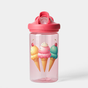 Colourful Ice cream Water Bottle