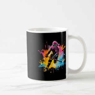 Colourful Ice Hockey Player Girl On Womens Ice Hoc Coffee Mug
