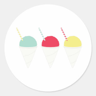Colourful Ices Classic Round Sticker