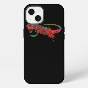 Colourful Iguana Gift Lizards Lover and Owner Gift iPhone 13 Case