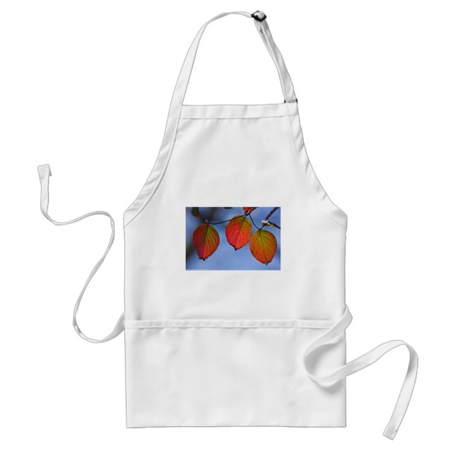 Colourful Illuminated Autumn Leaves Trio Standard Apron (Front)