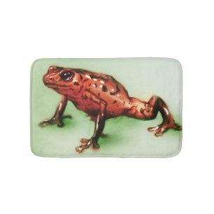 Colourful illustrated bath mat - Frog