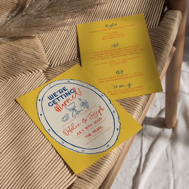 Colourful Illustrated Hand Drawn All In One Weddin Invitation (Creator Uploaded)