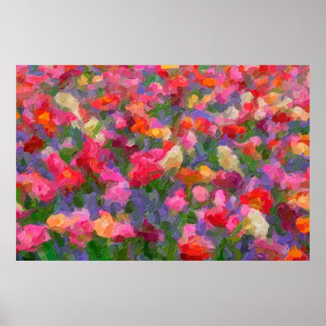 Colourful illustration background with different t poster (Front)