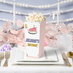 Colourful Illustrative Birthday Party  Favour Box