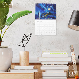 Colourful Impasto Art Calendar