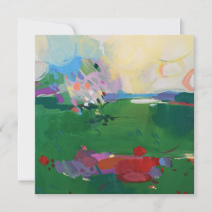 Colourful Impressionist Art Thank You Card
