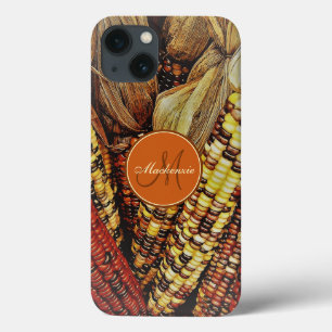 Colourful Indian Corn Kernels Photo 2 Monogram iPhone 13 Case