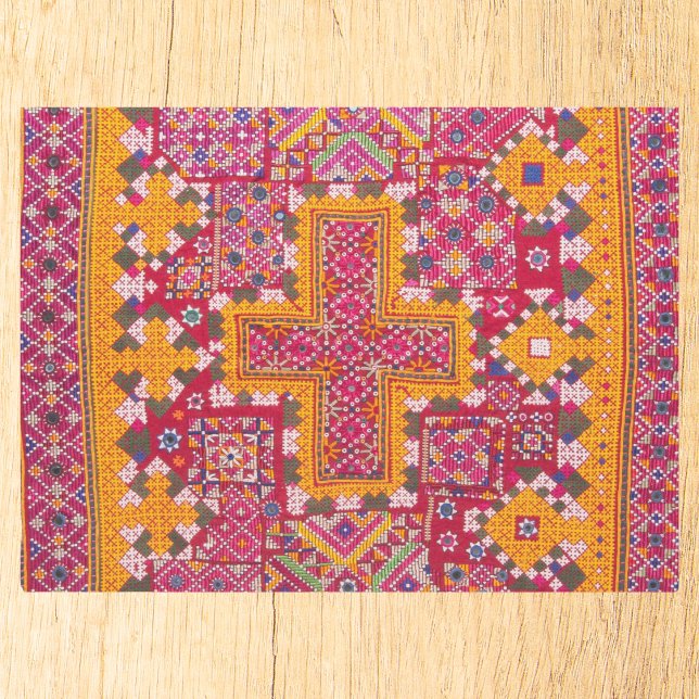 Colourful Indian Embroidery Print Tissue Paper (Creator Uploaded)