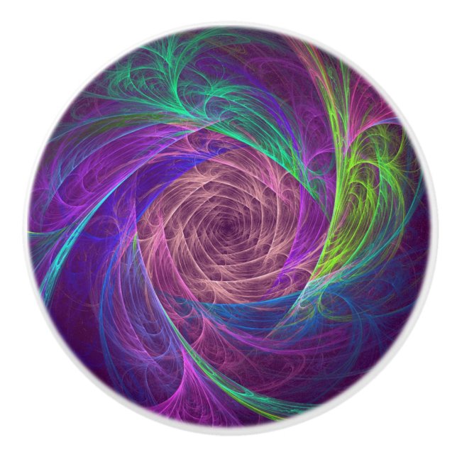 Colourful Infinity Ceramic Knob (Front)