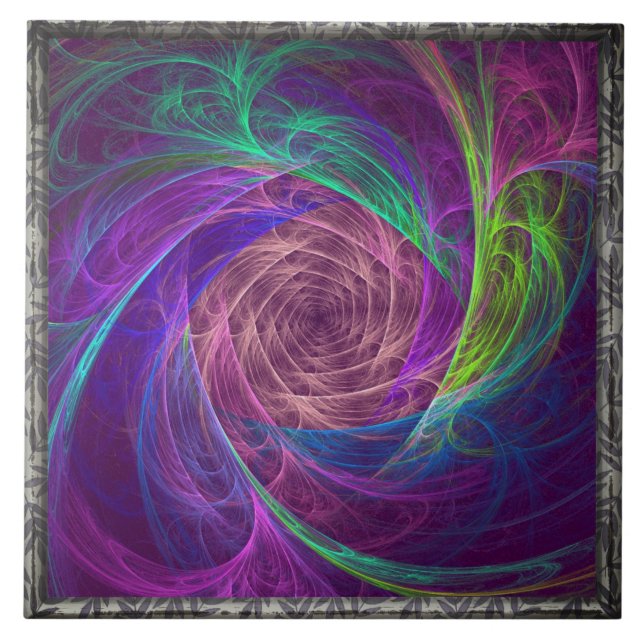 Colourful Infinity Ceramic Tile (Front)