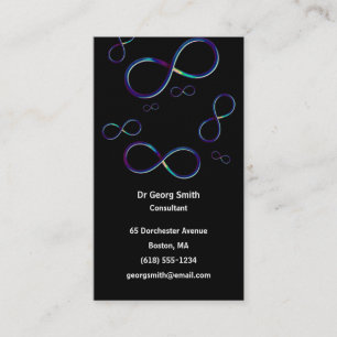 Colourful Infinity Scientist Business Card
