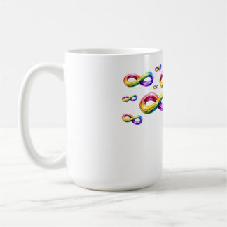 Colourful Infinity Symbols on a Mug